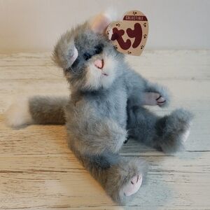 TY Collectible Gray Cat Plush
